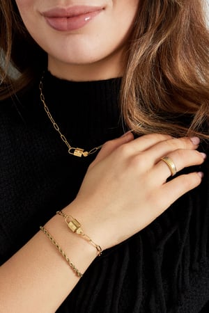 Gliederarmbandschloss – Goldfarbe - Goldfarbefarbe h5 Bild2